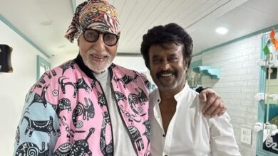 Amitabh Bachchan and Rajinikanth Candid Picture