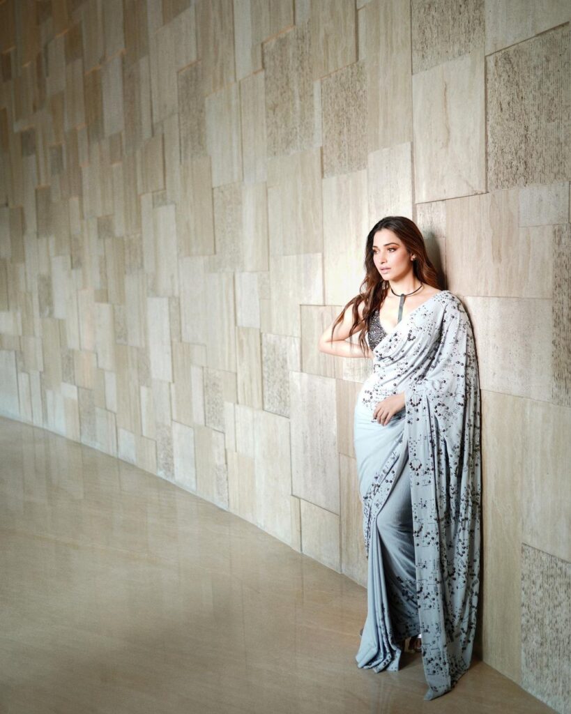 The ethereal charm of Tamannaah Bhatia shines through in this exquisite saree photoshoot