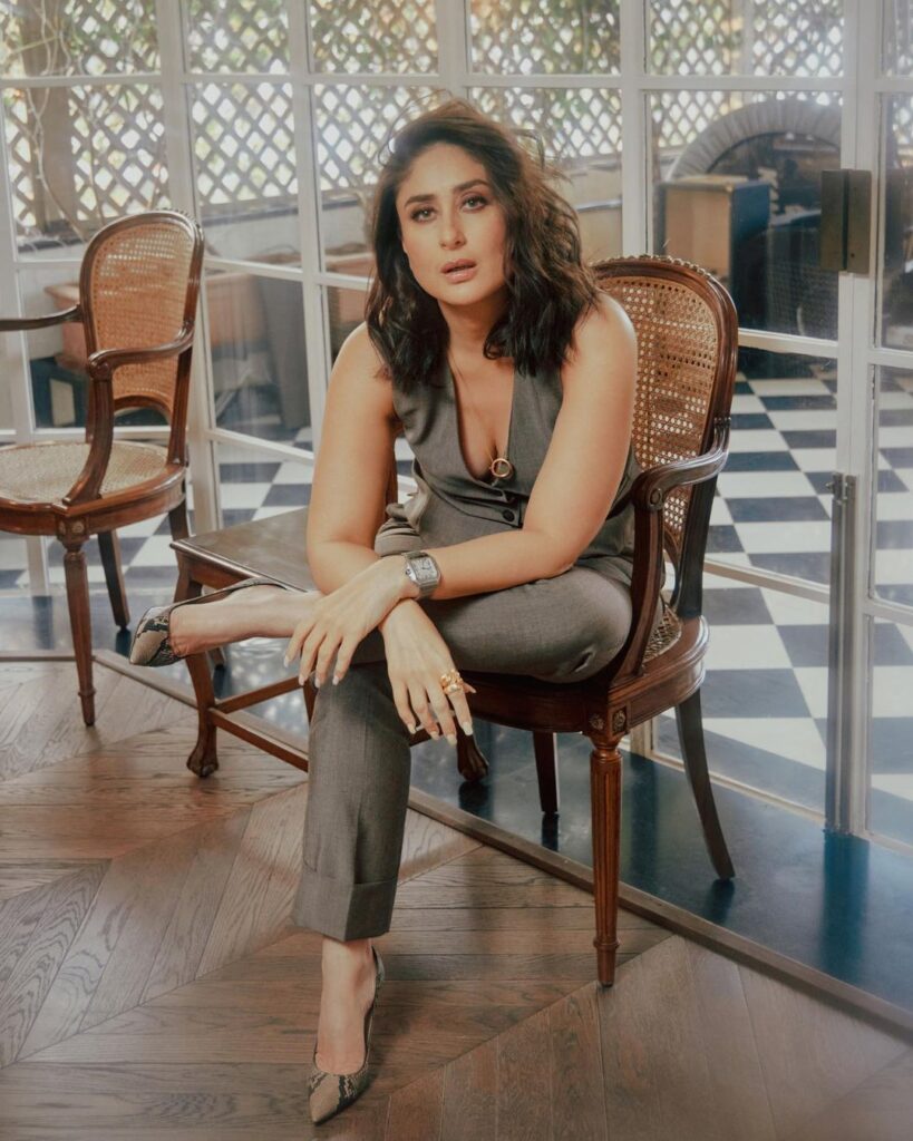 Kareena Kapoor stuns in a glamorous photoshoot, showcasing her timeless beauty and style