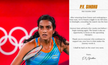 PV Sindhu's injury update on social media