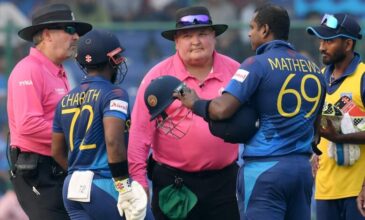 Mathews controversial dismissal during bangladesh match