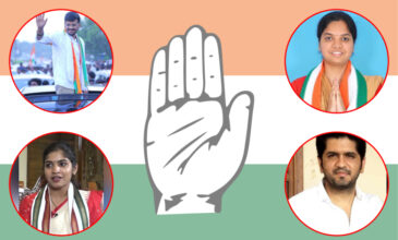 The Four Under 30 years Congress candidates for Telangana 2023.