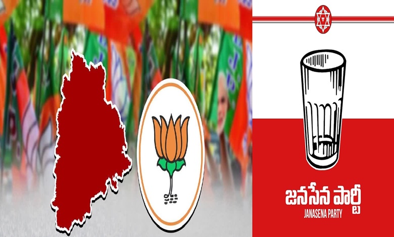BJP and Janasena Party symbols in Telangana Elections