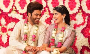 sharwanand with his wife