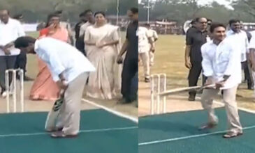 CM Jagan batting at Aadudam Andhra.