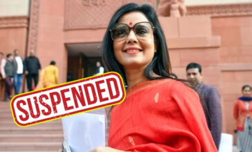 Mahua Moitra suspended from Lok Sabha.