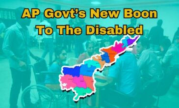 AP Govt's New Boon to the disabled, AP map.