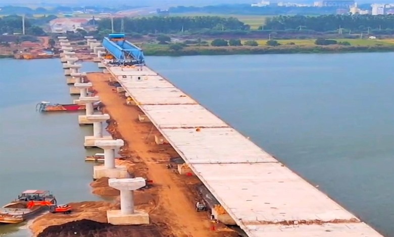 Construction Of Bridge On Krishna River