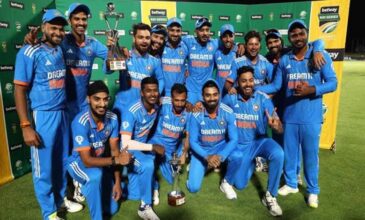 Winning team members of IND vs SA ODI series 2023