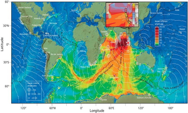the 2004 tsunami imaged from water currents.