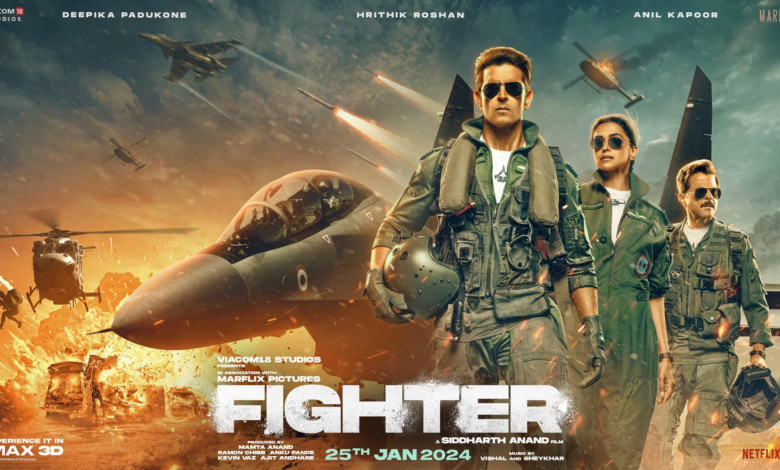 Fighter (2024) Hindi Movie Poster.