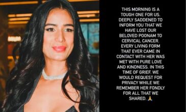 Poonam Pandey and her death post on insta