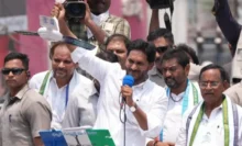 CM Jagan in 2024 election campaign.