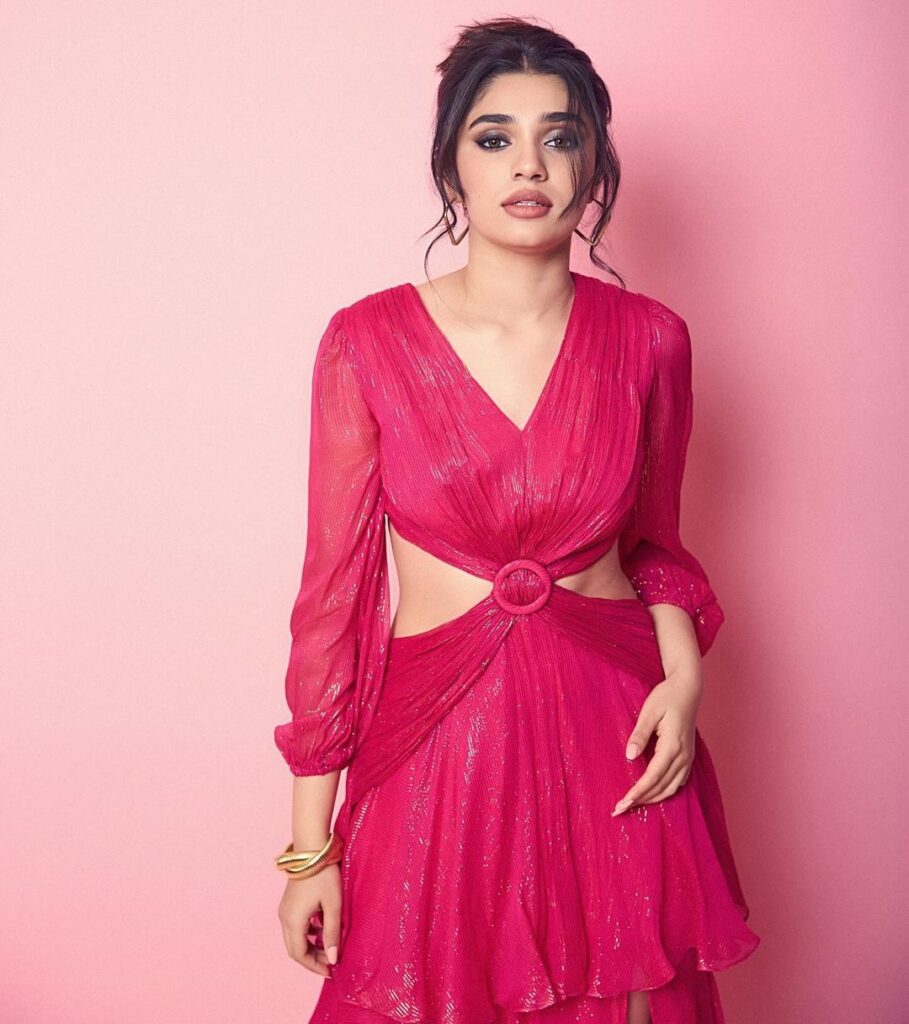 Krithi Shetty rocks a pink cutout dress with grace and poise