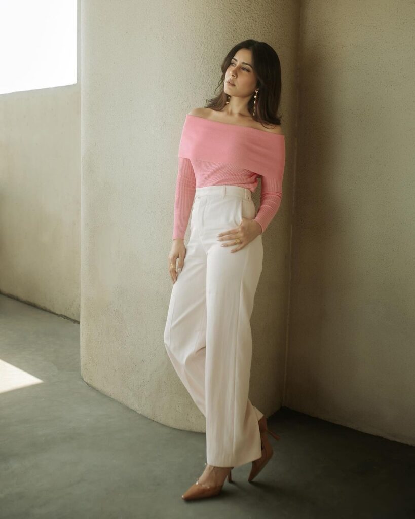 Raashi Khanna in urban bloom: soft pink ensemble