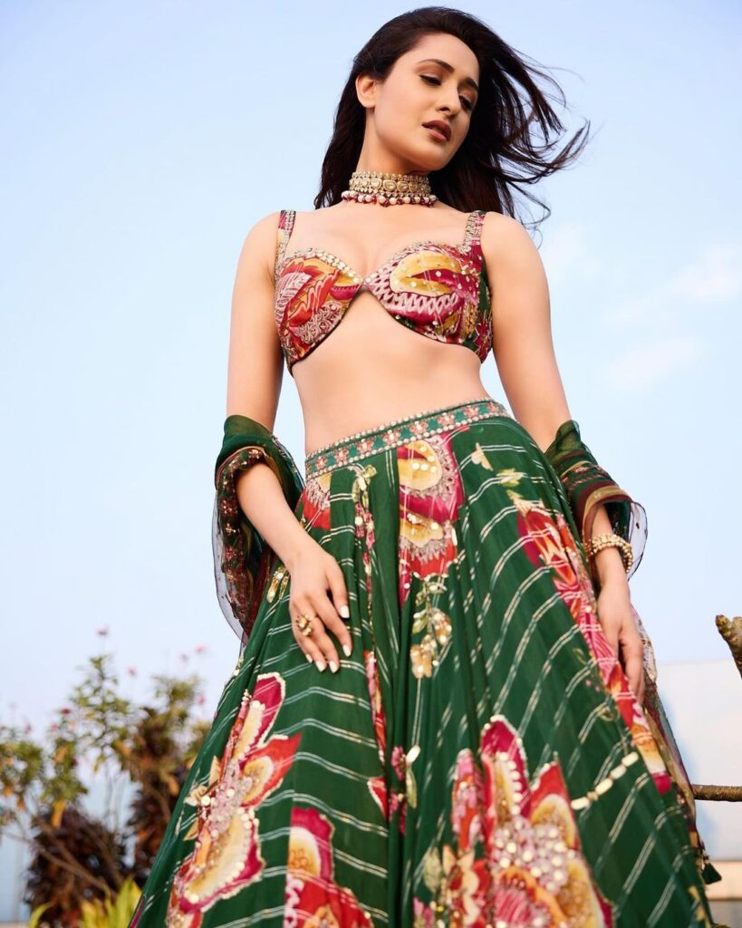 Pragya Jaiswal rocks green lehenga with Stunning Looks
