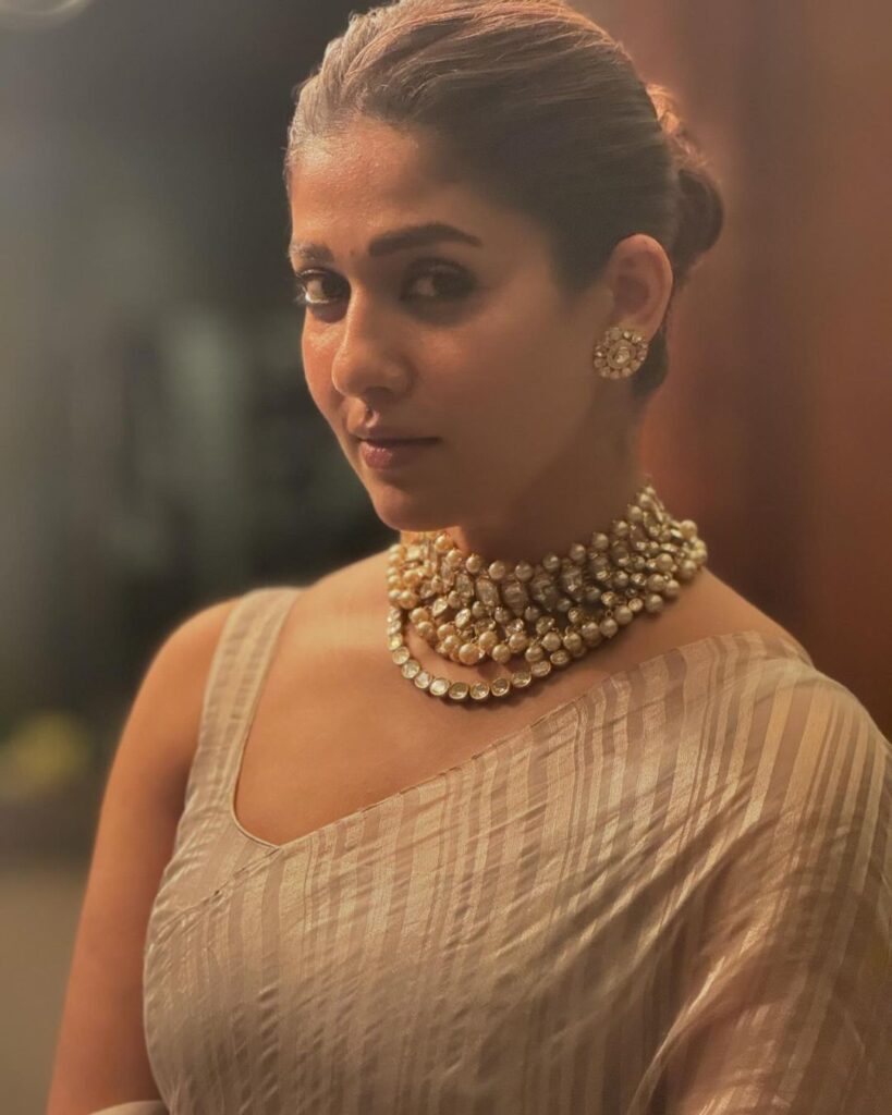 Nayanthara's traditional saree and infectious smile